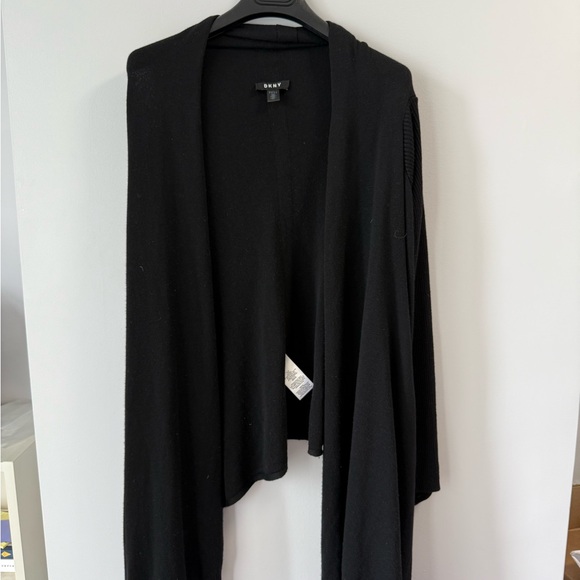 DKNY Black Draped Cardigan / Open Front
Size: S - Picture 2 of 6